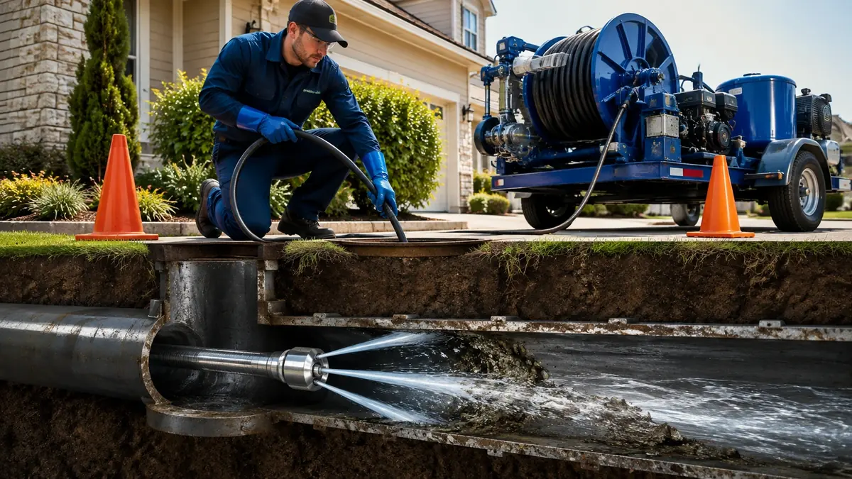 Main Sewer Line Hydro Jet Cleaning in South Lake Tahoe