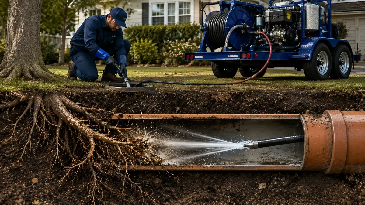 Tree Root Removal with Hydro Jetting in South Lake Tahoe